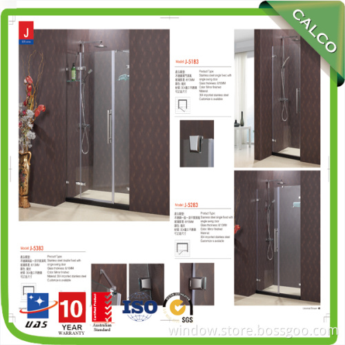 Frameless Glass and Kitchen Hinge Shower Door